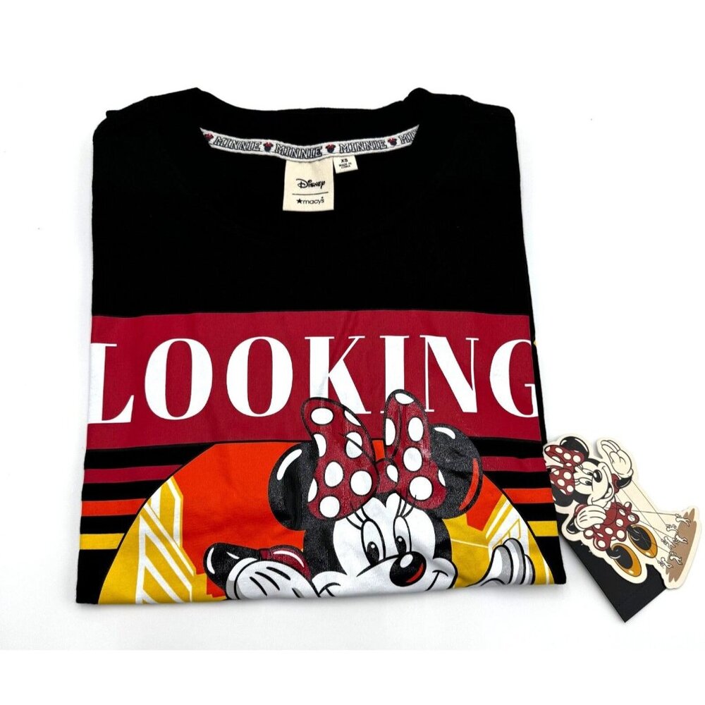 Disney Adult Girls Looking Extra Fly Minnie Mouse T Shirt Black Size L NWT - Picture 5 of 7